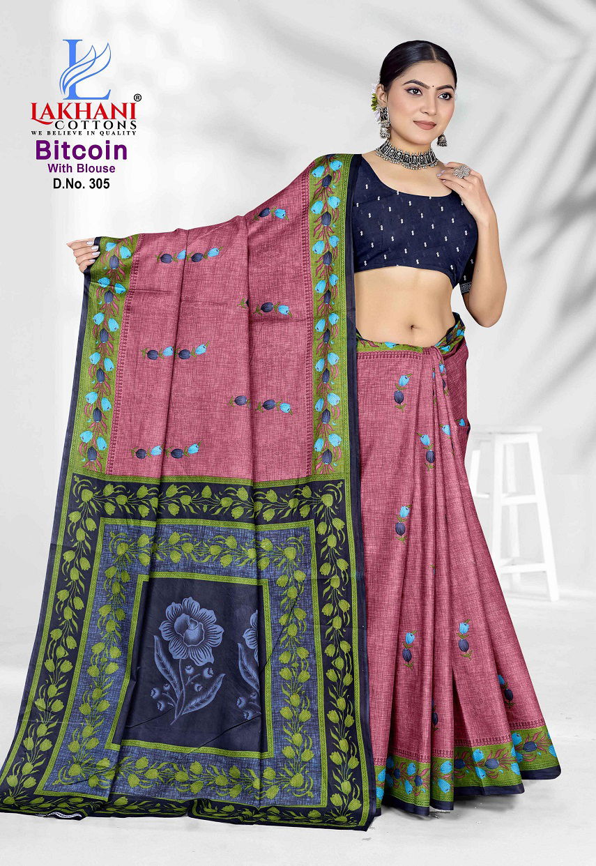 Bitcoin Vol 3 By Lakhani Cotton Printed Daily Wear Saree Orders In India